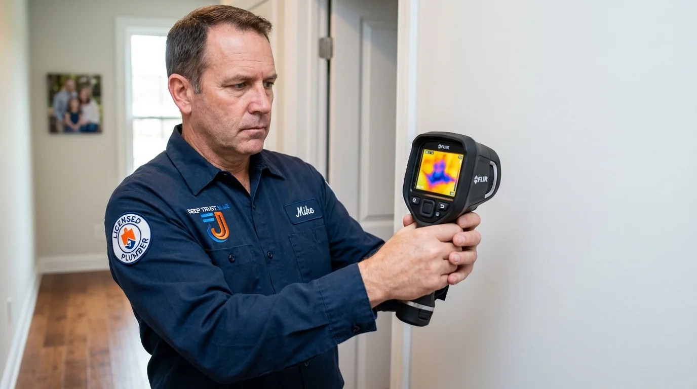 Thermal imaging leak detection by Johns Plumbing LLC in Piqua